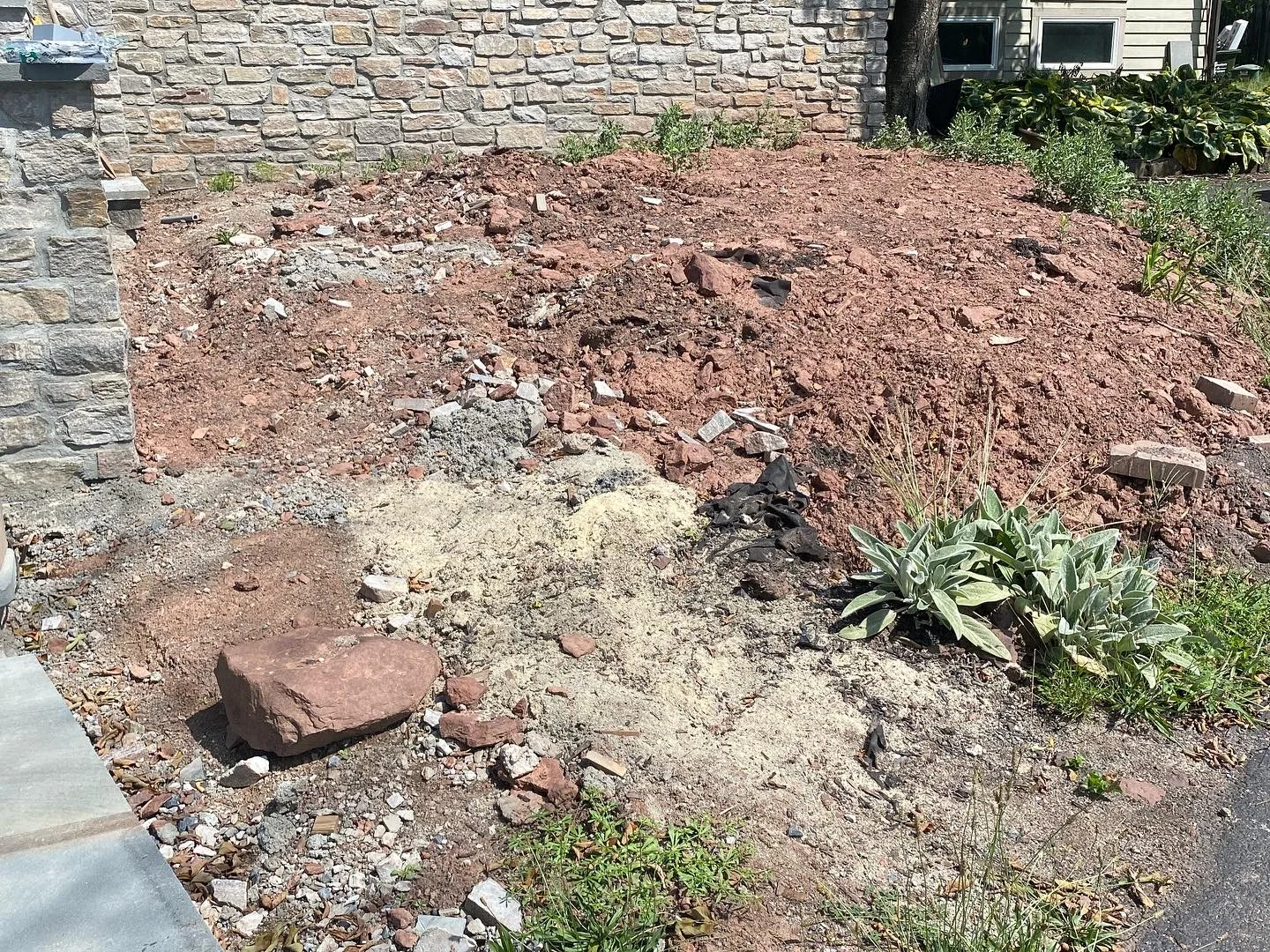 Garden Install — before
